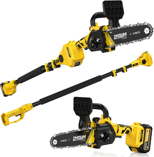 2-in-1 Brushless Pole Saw & 8 Inch Mini Chainsaw **NO BATTERY** NEW