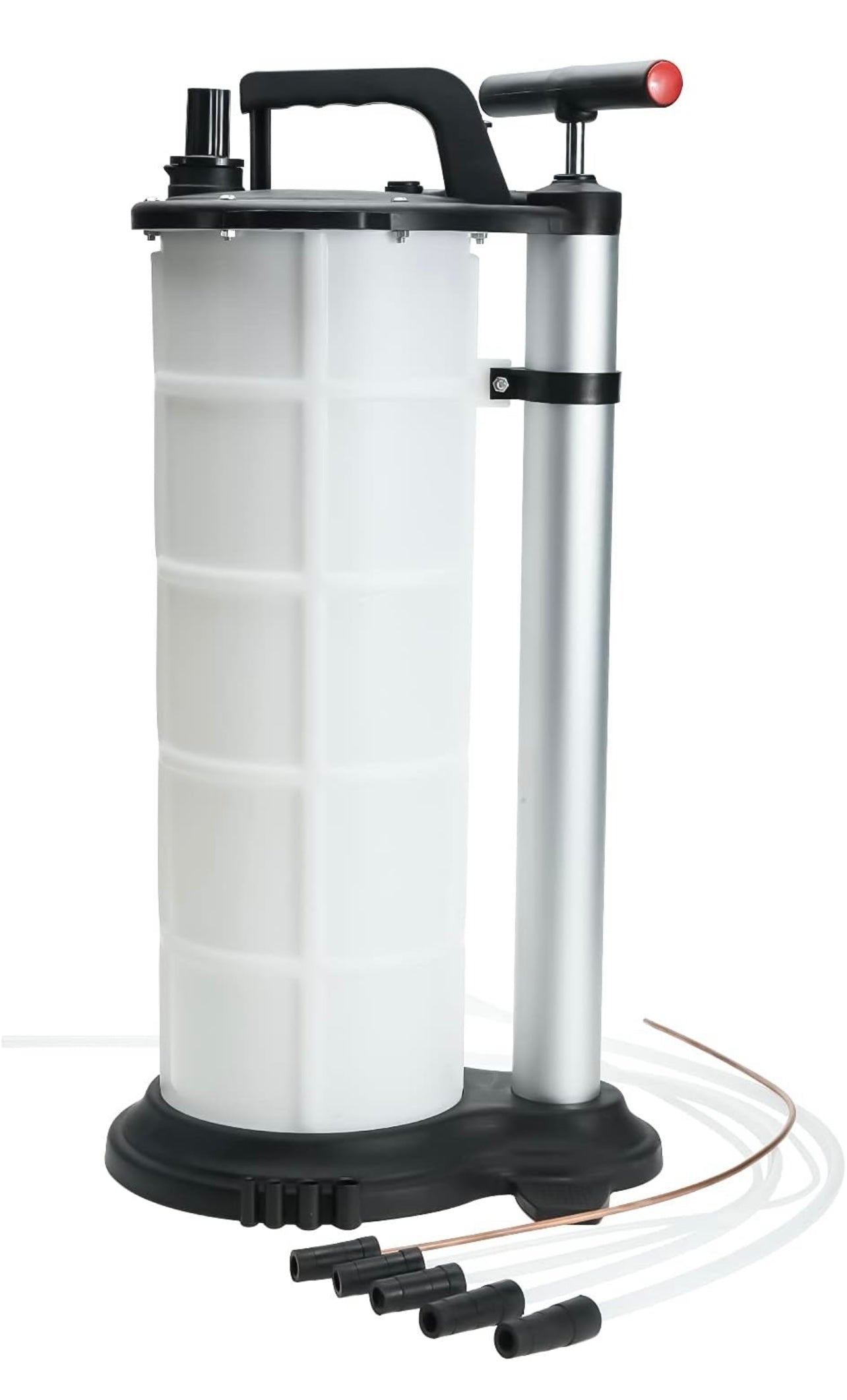 KUNTEC 9L Oil Fluid Extractor Changer Manual Vacuum Oil Extractor Pump for Automobile Fluids Vacuum Evacuation