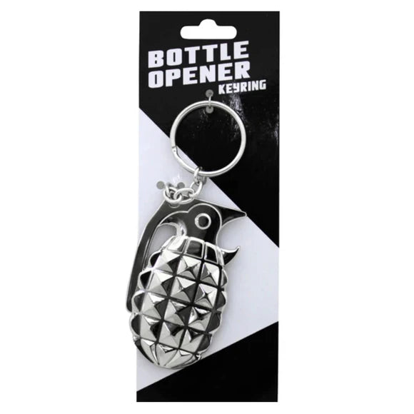 Grenade Bottle Opener with Keyring 32 piece case pack