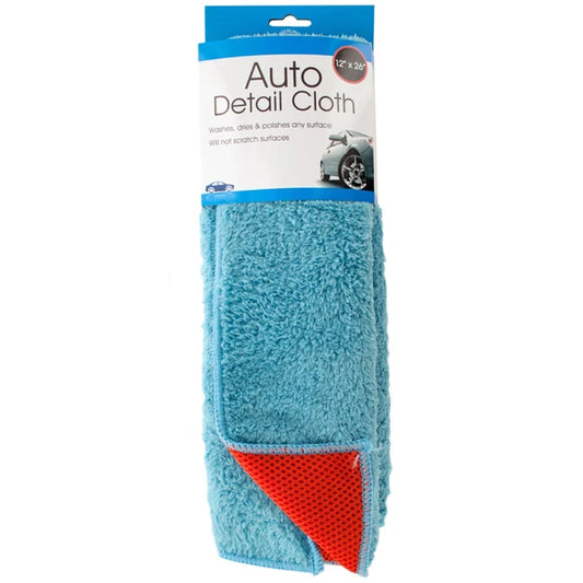 2 in 1 Absorbent Microfiber Auto Detail Cloth lot of 12 units