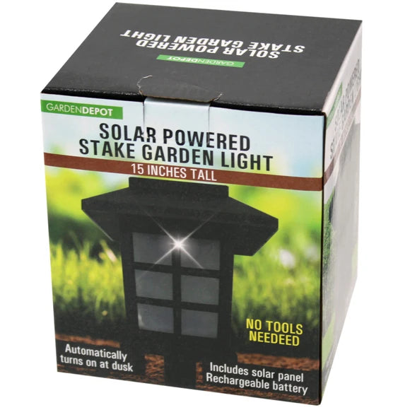 Square Head Rechargeable Solar Garden Stake Light 10 piece lot
