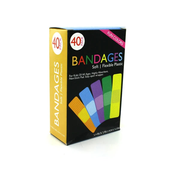 Fun Color Bandages 24 boxes